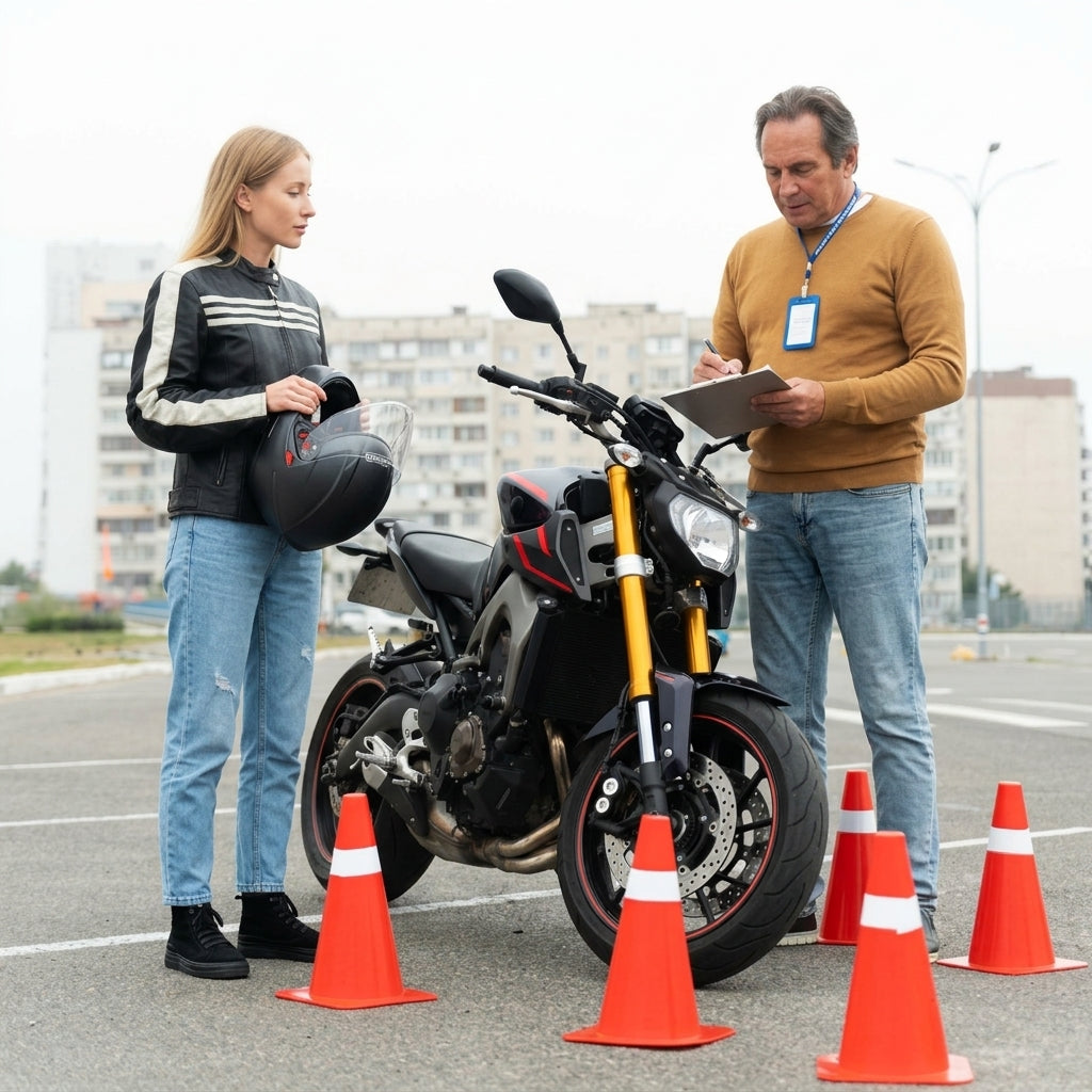 Motorbike driving lessons for foreigners in Bangkok, Thailand