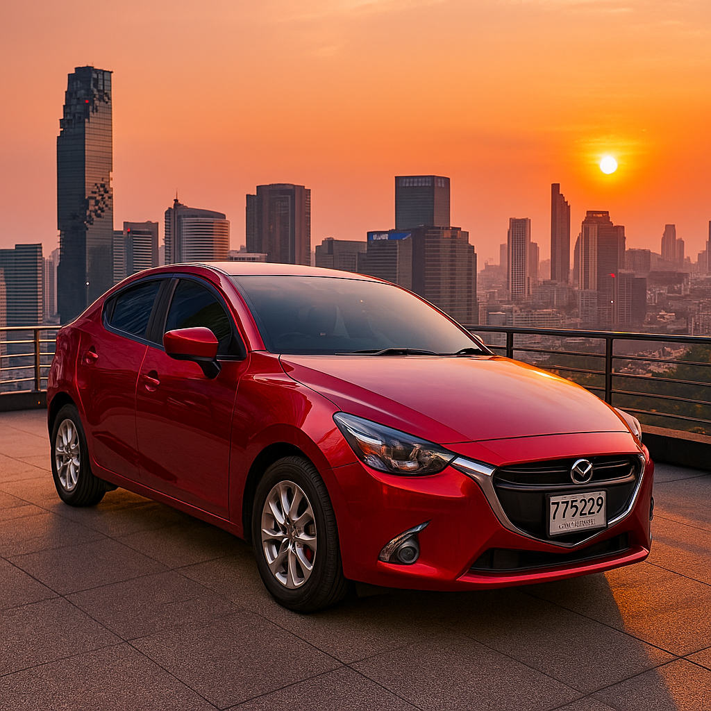 Rent Mazda2 Sedan car in Bangkok, Thailand