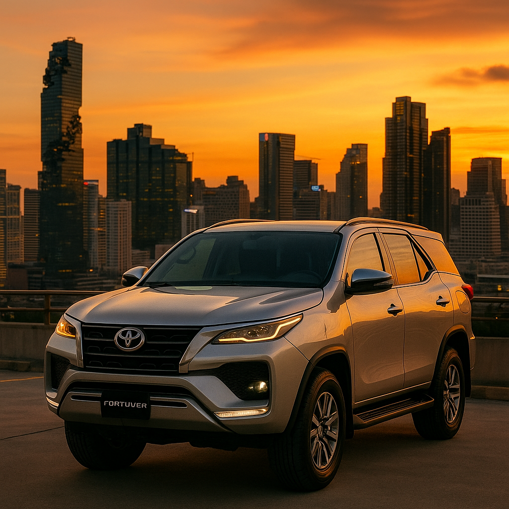 Rent Toyota Fortuner car in Bangkok, Thailand