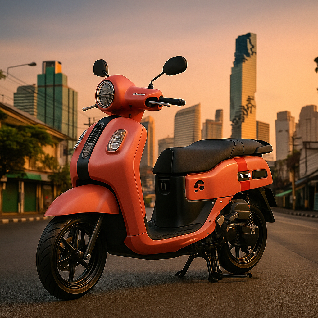 Yamaha Fazzio 125cc rent in Bangkok, Thailand